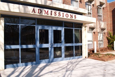 college campus admissions office